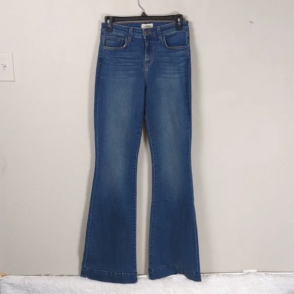 L'AGENCE Mid Rise Flare Jeans Womens 25 Blue Flare Jeans